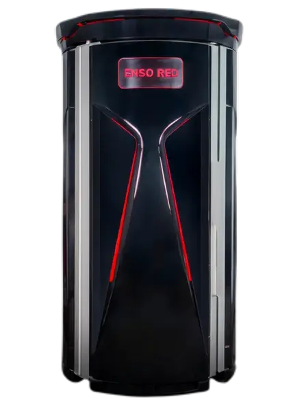 ENSO Red commercial red light therapy system for wellness and recovery facilities, positioned in a professional clinic or wellness facility