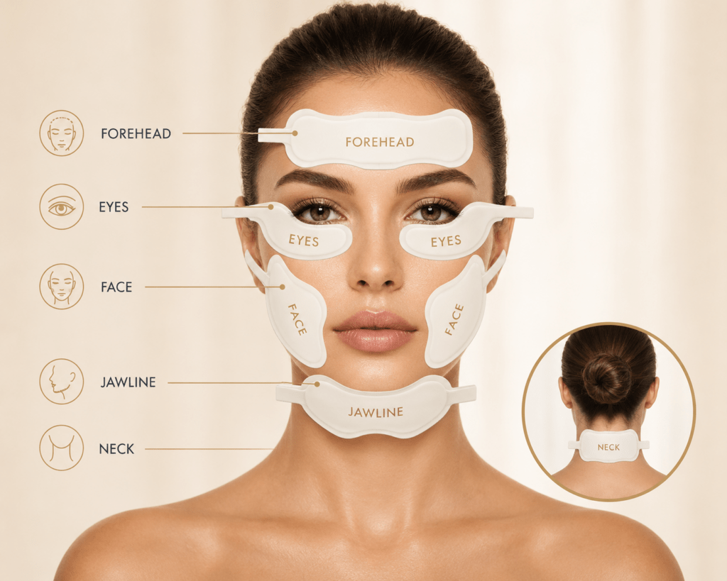 WA Face professional facial treatment system for aesthetic clinics, in use during a professional treatment