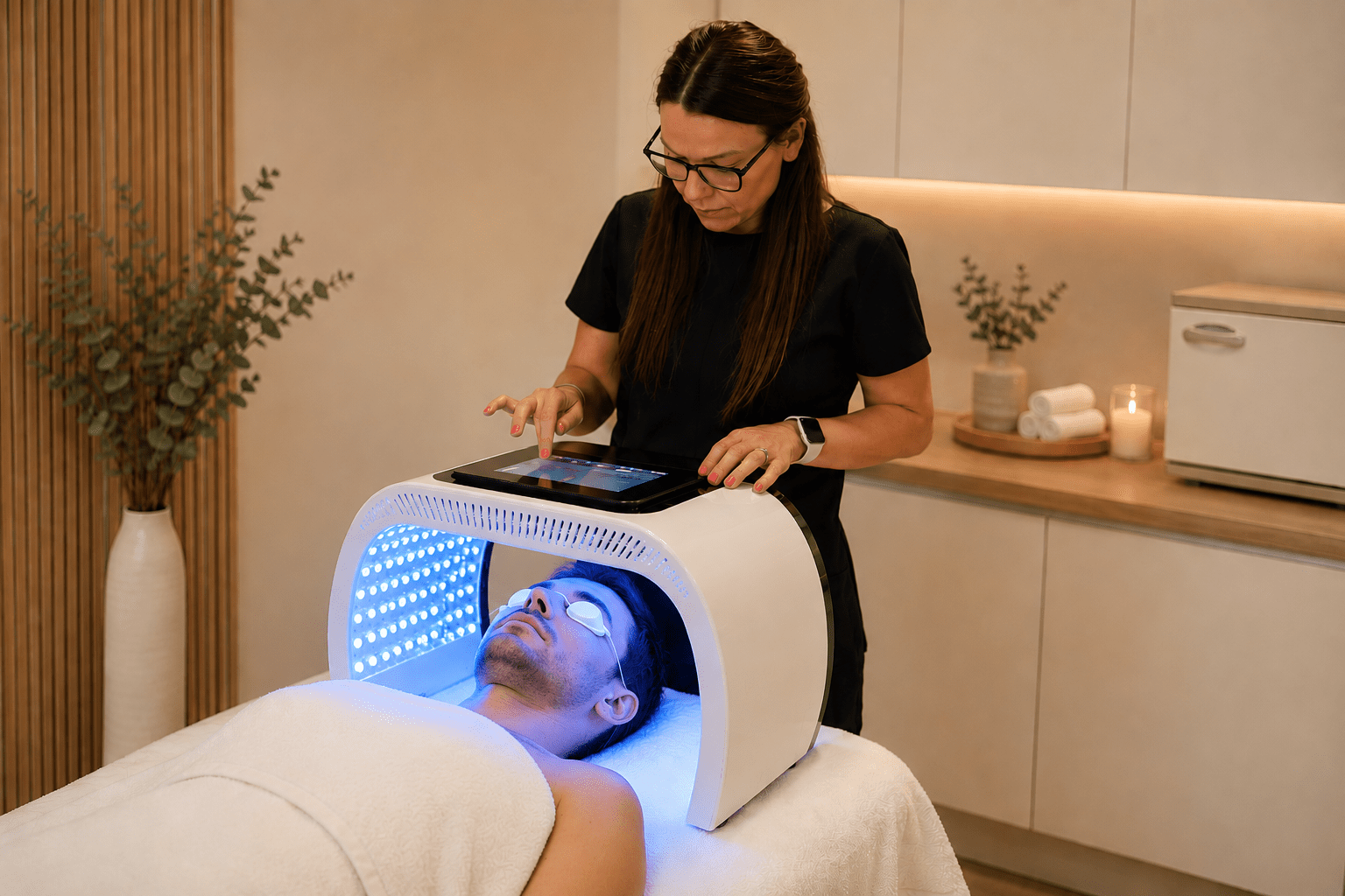 WA DermaLight professional LED light therapy system for aesthetic clinics