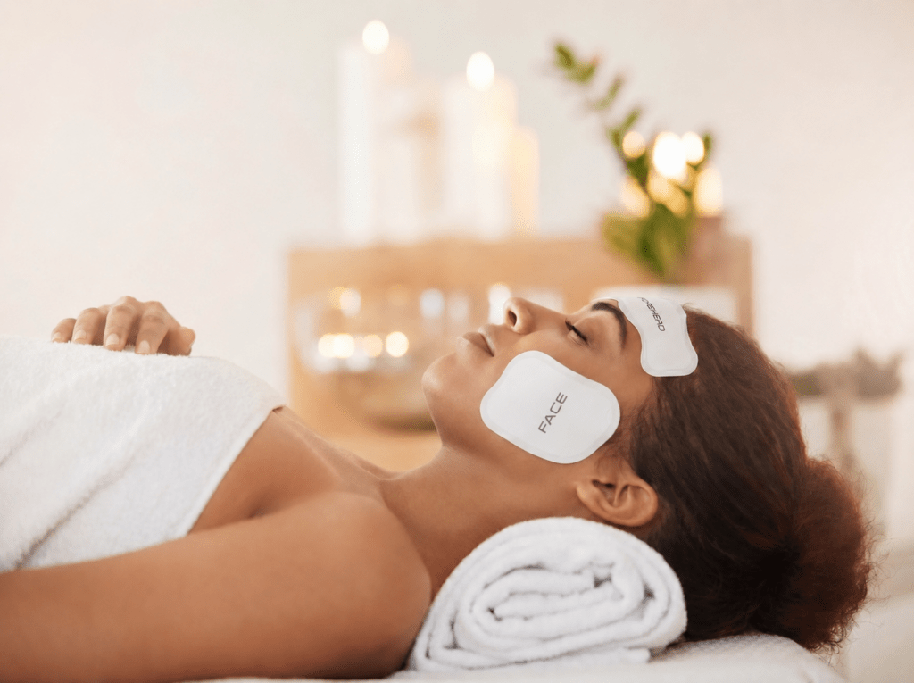 WA Face professional facial treatment system for aesthetic clinics, in use during a professional treatment
